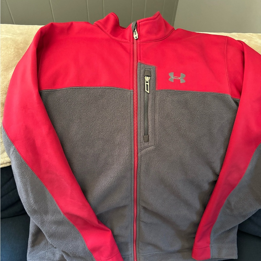 Under Armour Red and Gray Performance Jacket